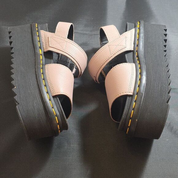 BRAND NEW DR MARTENS VOSS II ATHENA LEATHER STRAP PLATFORM SANDALS - Picture 14 of 15
